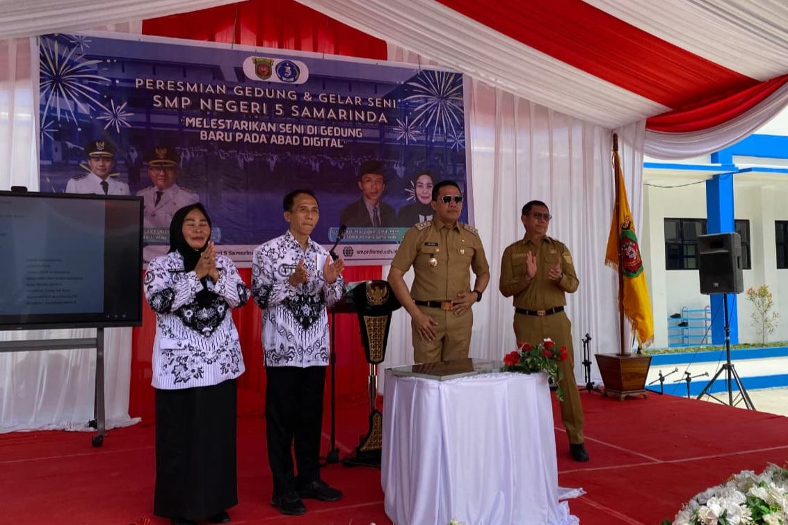 Wali Kota Samarinda Resmikan Gedung Baru SMPN 5 setelah Kebakaran, Anggaran Pembangunan Capai Rp33 Miliar