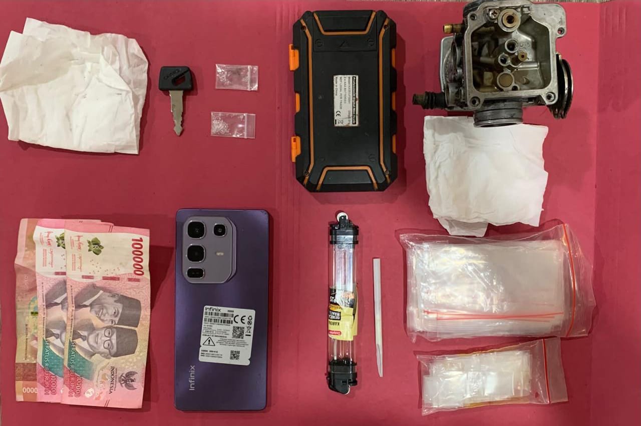 Pengedar Sabu di Kutai Barat Berhasil Diringkus, Polisi Kejar Bandar yang Kini Masih Buron