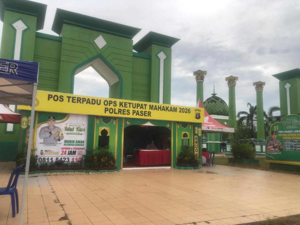 Polres Paser Sediakan Tempat Istirahat Bagi Pemudik di Pos Pengamanan Mudik Lebaran