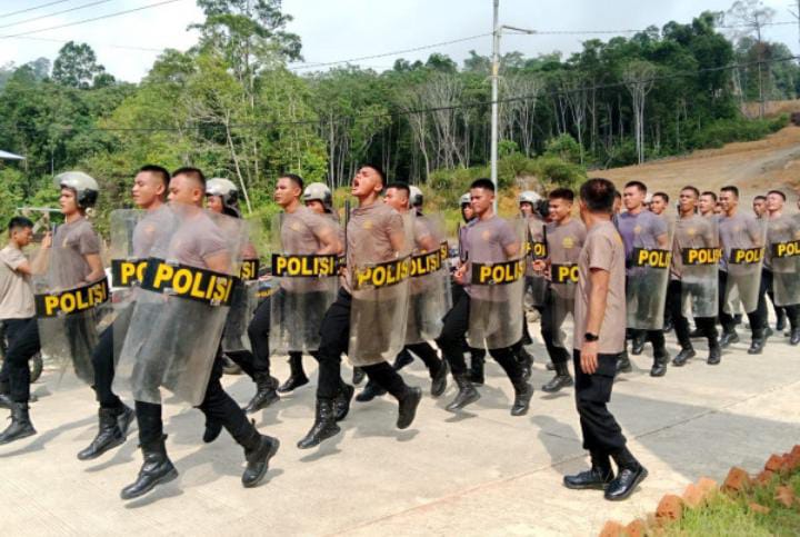 Antisipasi Kerawanan Pilkada 2024, Polres Mahulu Rutin Latihan Dalmas