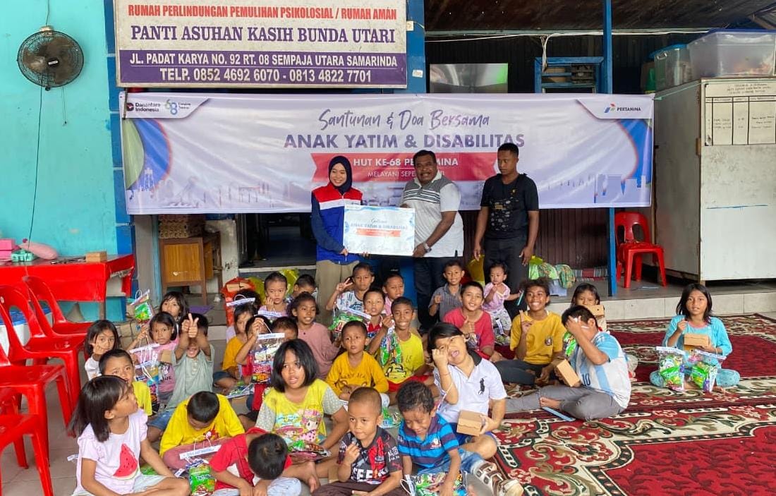 Pertamina Patra Niaga Regional Kalimantan Hadirkan Kepedulian di Panti Asuhan Kasih Bunda Utari
