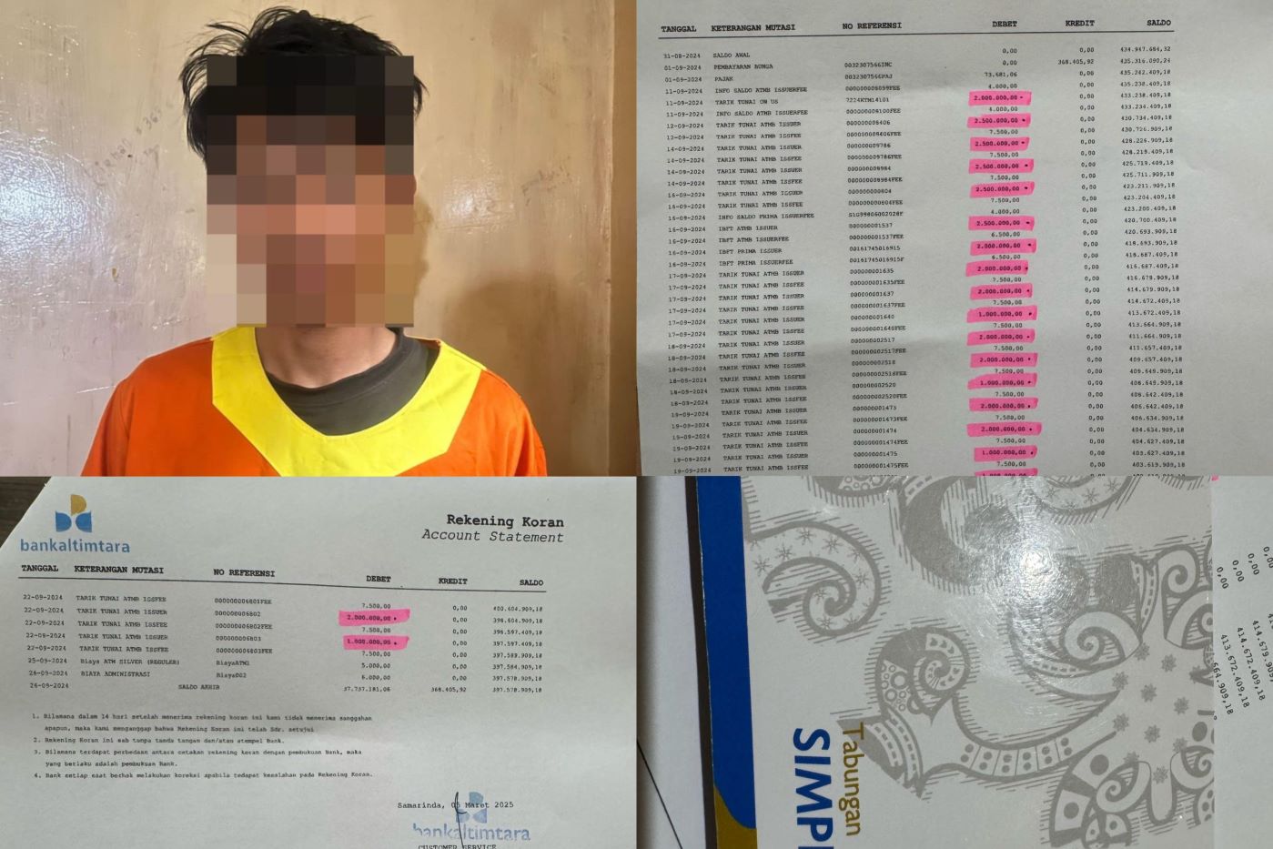 Anak Angkat Durhaka! Kuras Tabungan Orang Tua Asuh hingga Rp43 Juta 