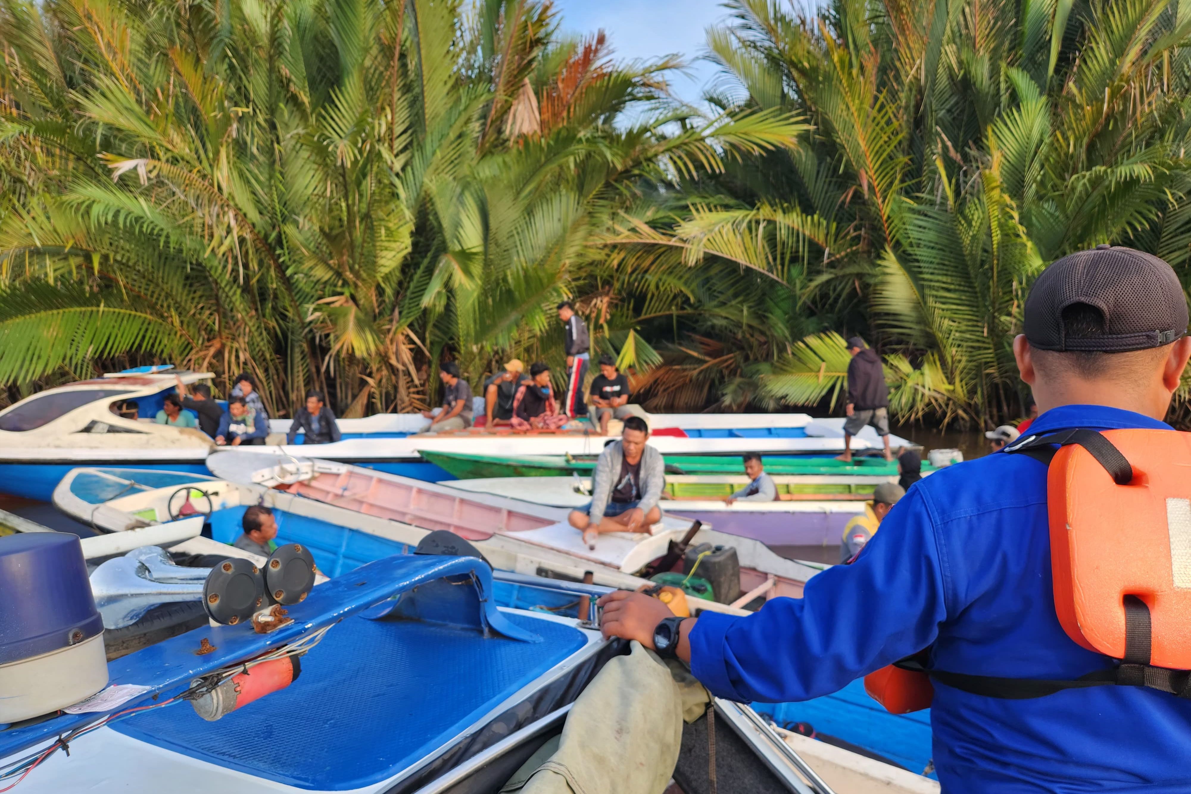 Dua Perahu Ketinting Tabrakan di Sungai Tambolo, Satu Orang Belum Ditemukan