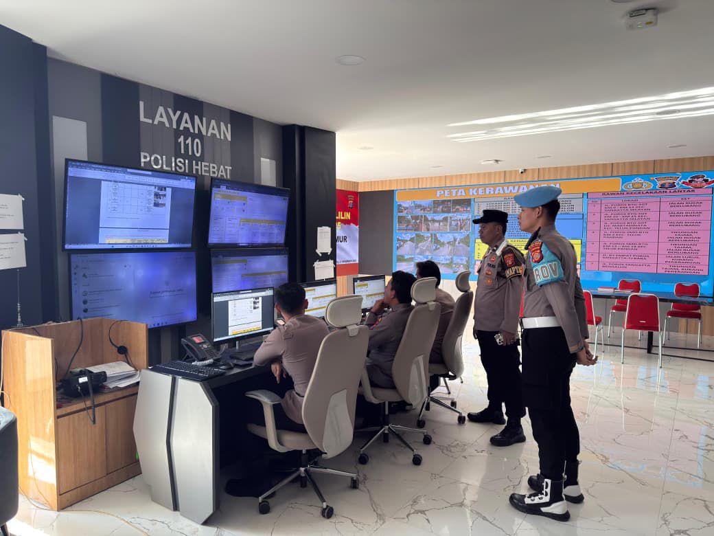  Polres Kutim Optimalkan Command Center 110, Layanan Darurat Siaga 24 Jam