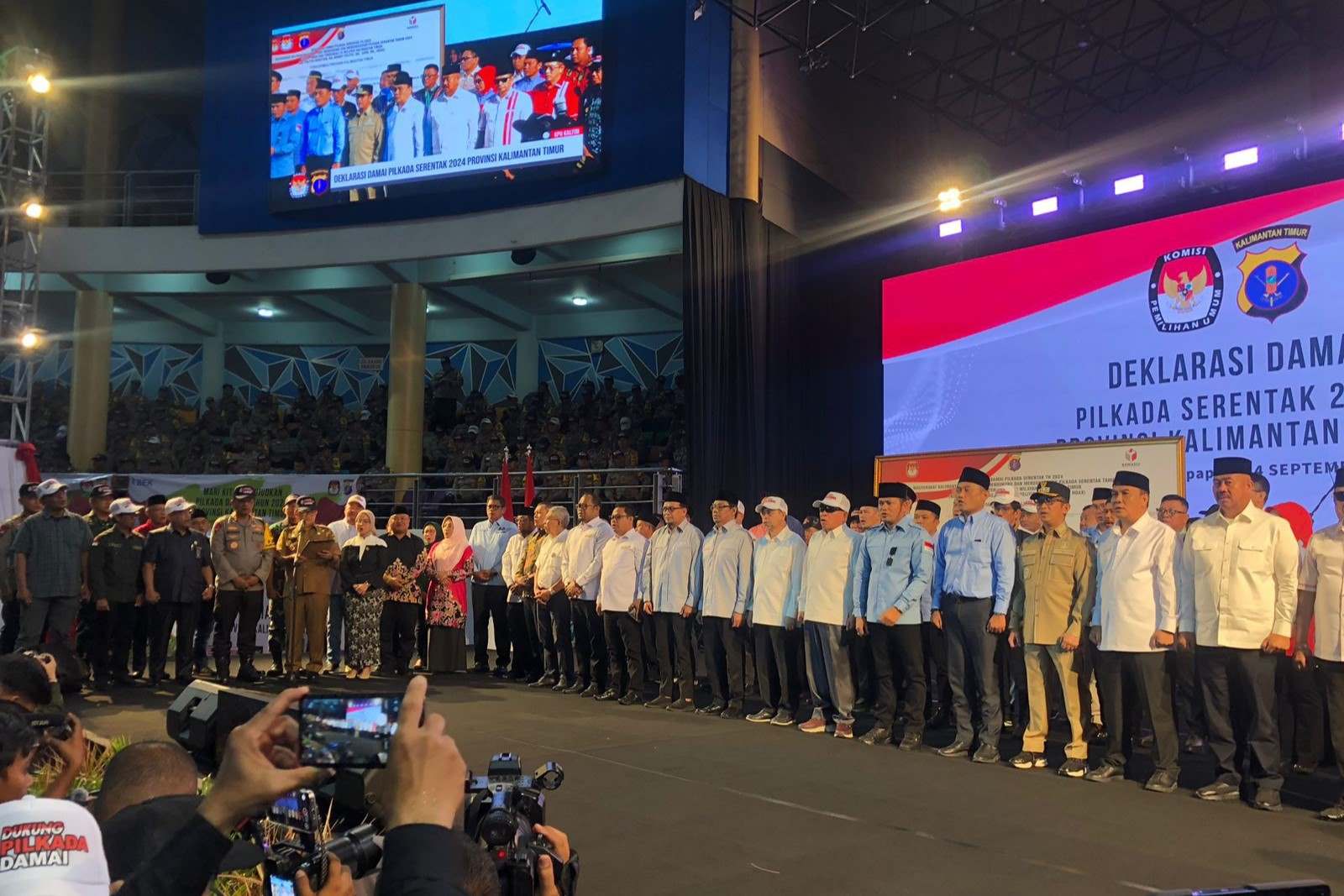 Pesan Ketua KPU RI pada Deklarasi Damai Pilkada Kaltim 2024 di Balikpapan