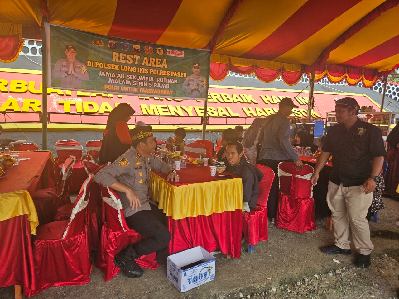 Jelang Haul Guru Sekumpul di Kalsel, Polsek Long Ikis Buka Posko Rest Area
