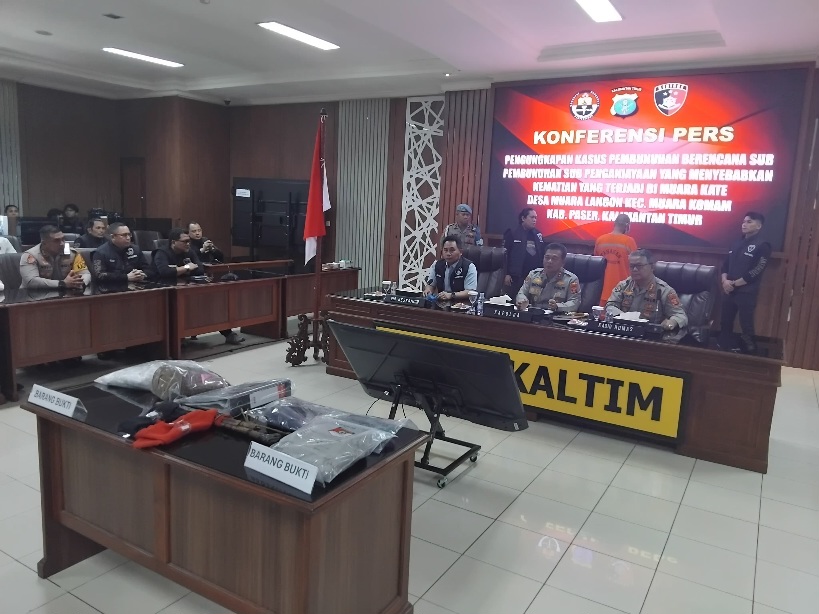 Polda Kaltim Tetapkan Tersangka Pembunuhan di Muara Komam, Motif Masih Didalami 