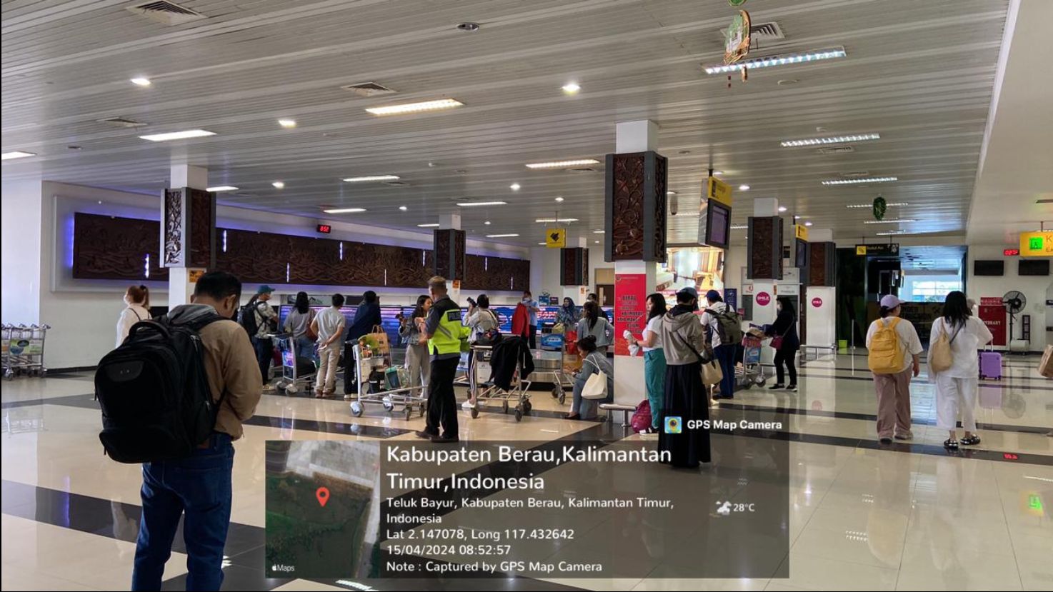 Terjadi Peningkatan Penumpang di Bandara Kalimarau Selama Arus Balik Lebaran 2024