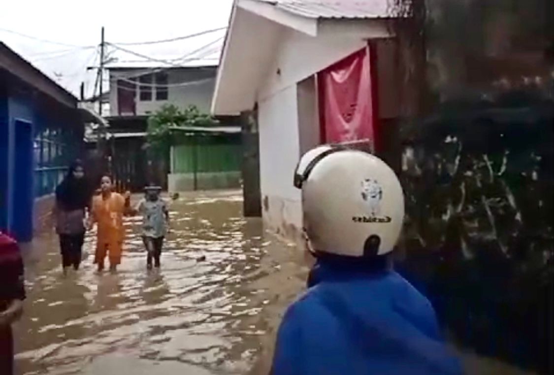 Banjir di Kota Balikpapan Terpantau Belum Surut di Sejumlah Titik