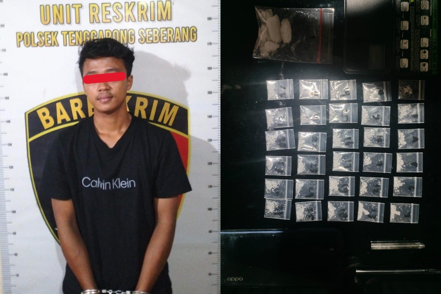 Tidur Pulas di Kontrakan, Pemuda di Tenggarong Seberang Digerebek, Polisi Temukan 19 Gram Sabu