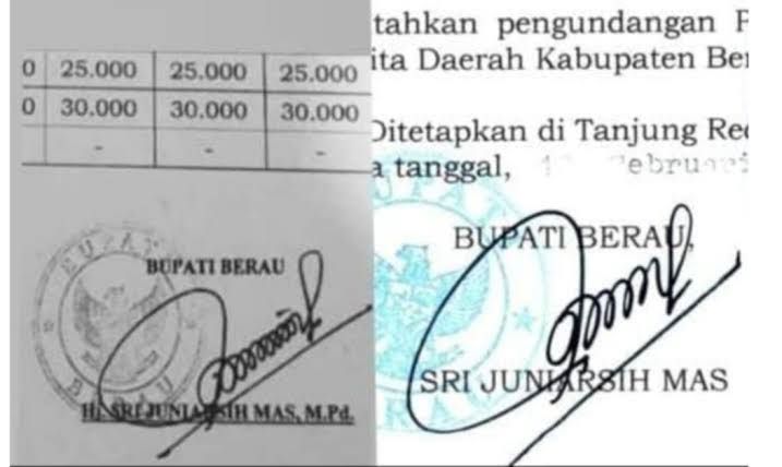 Penyelidikan Dugaan Pemalsuan Tanda Tangan Bupati Berau Temui Kendala