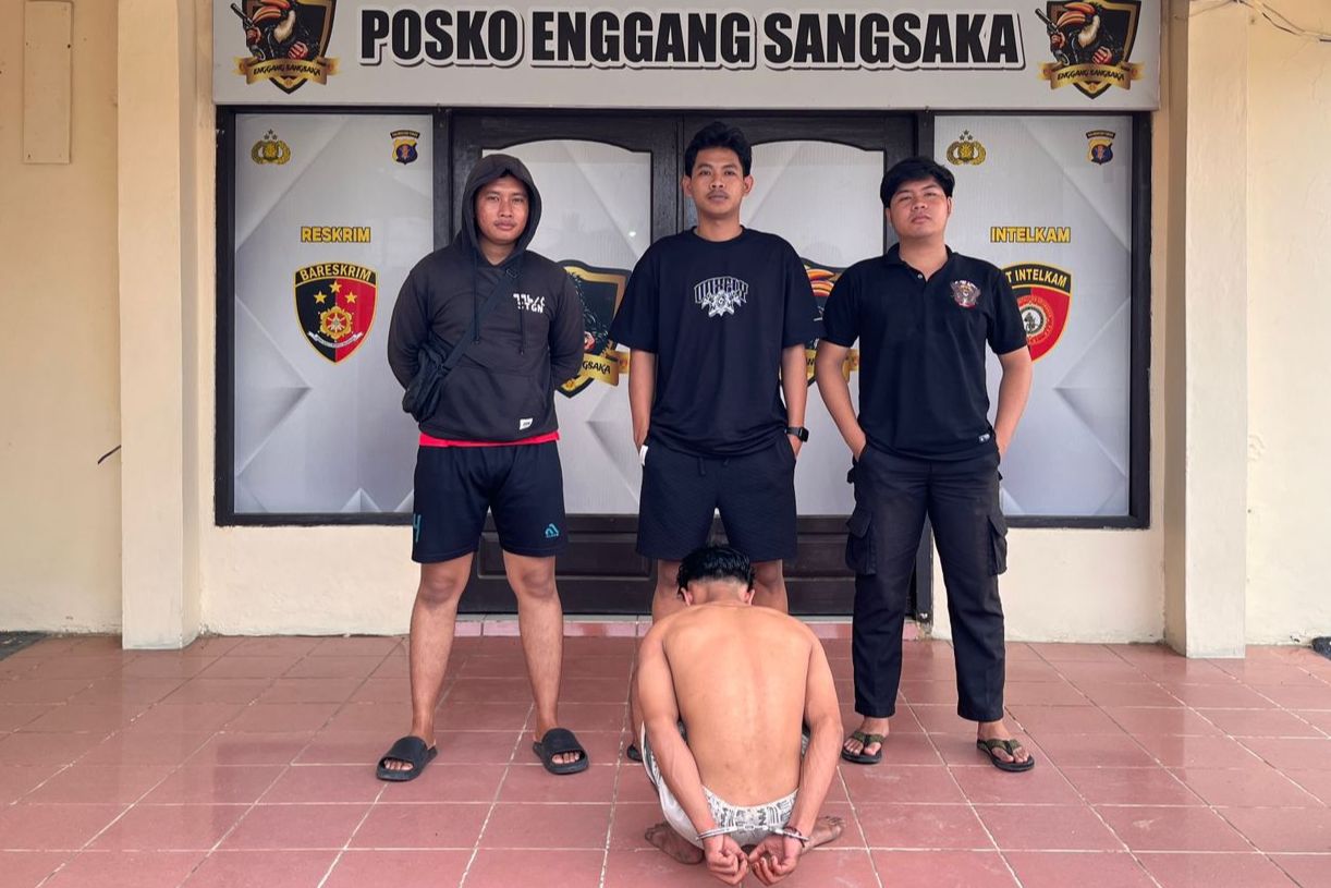 Polsek Sangkulirang Amankan Pelaku Pencurian, Uang Curian Rp20 Juta Dipakai untuk Judi Online