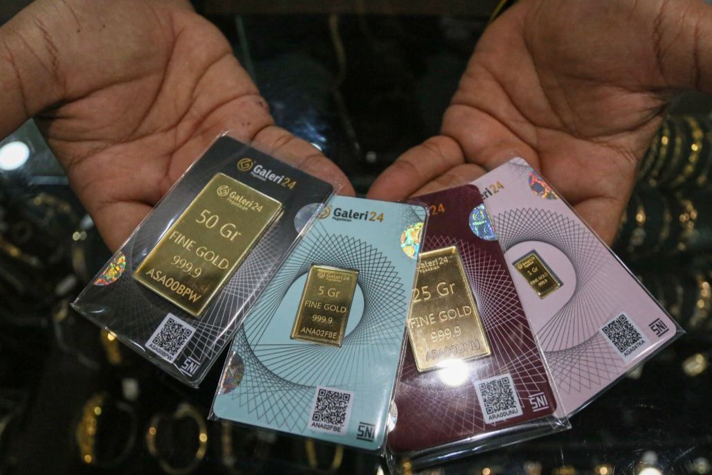 Harga Emas Antam, Galeri24 dan UBS di Pegadaian Sabtu 18 April 2026 Kompak Turun