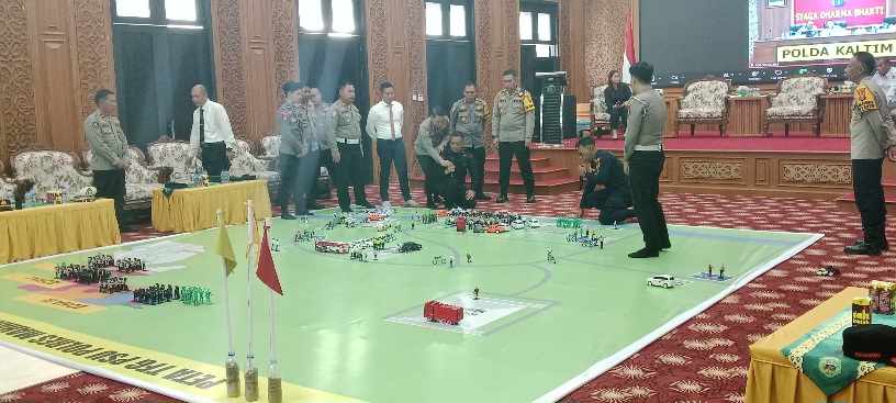 Polres Mahulu Gelar Simulasi Pengamanan Selama PSU Melalui TGF