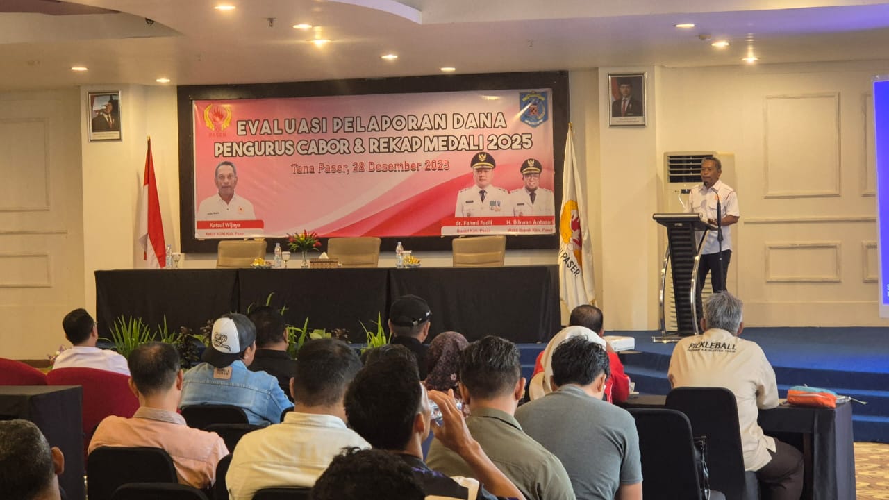 KONI Paser Evaluasi Cabor, Fokus Porprov dan Dukung Sport Tourism