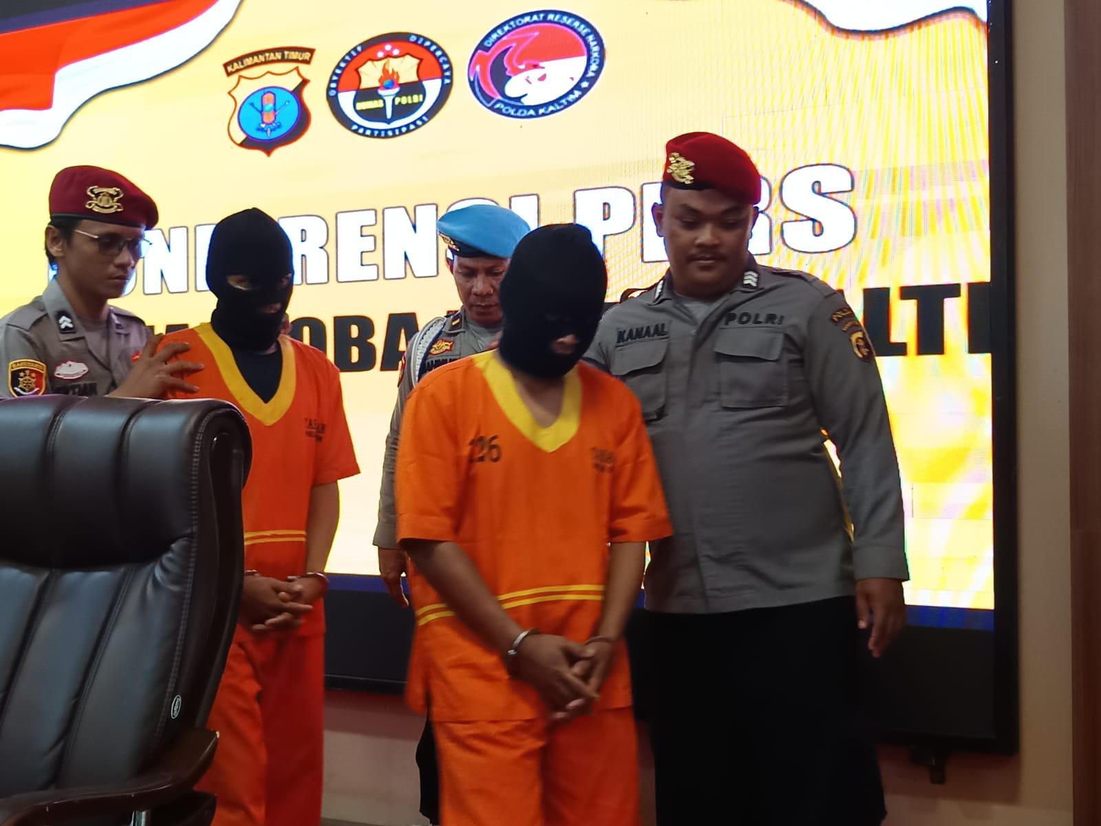 Polda Kaltim Tangkap Dua Pengedar Sabu Hingga Kaltara  