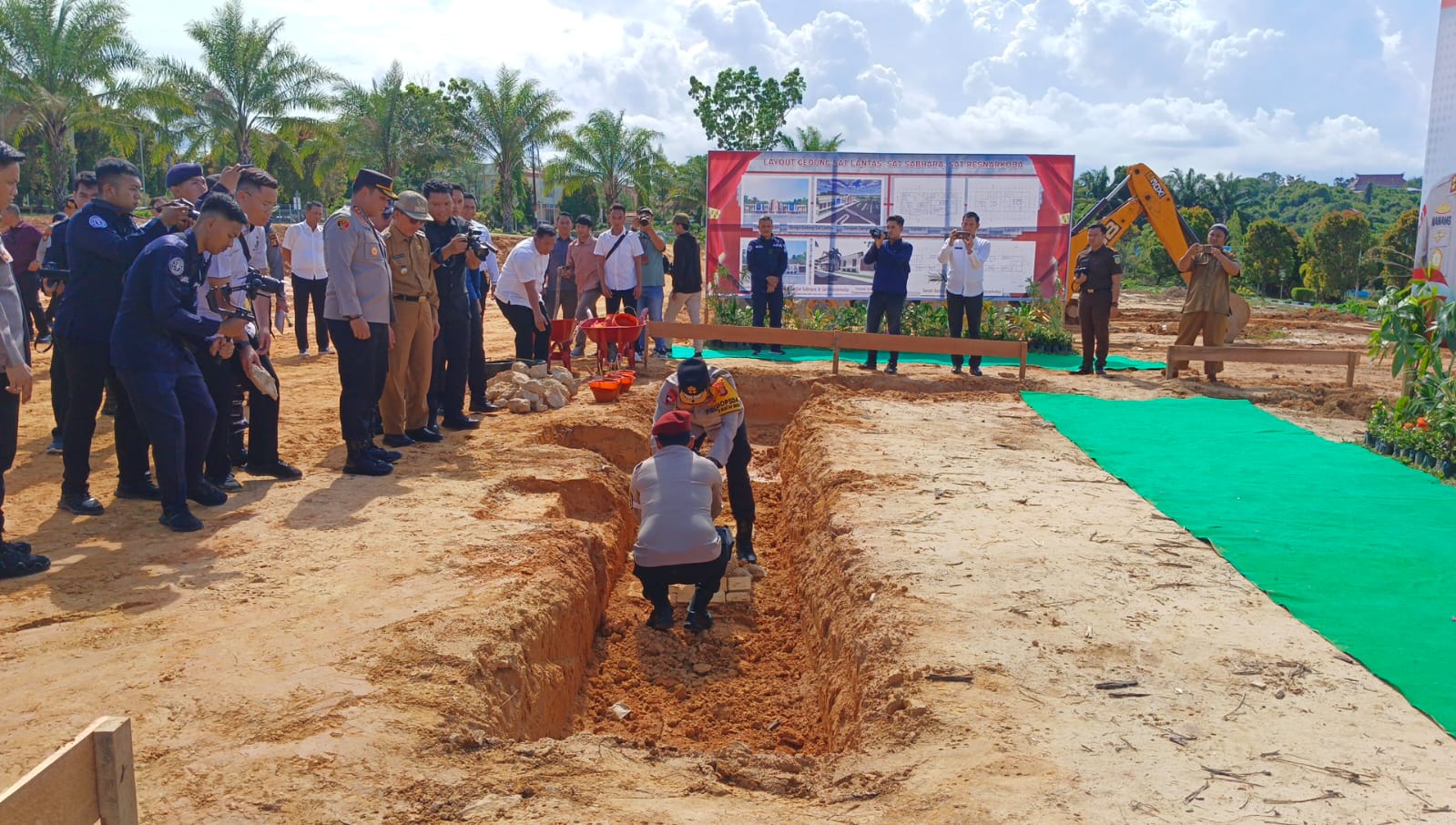 Peletakan Batu Pertama Gedung Sat Resnarkoba, Joni: Dilengkapi Fasilitas Modern