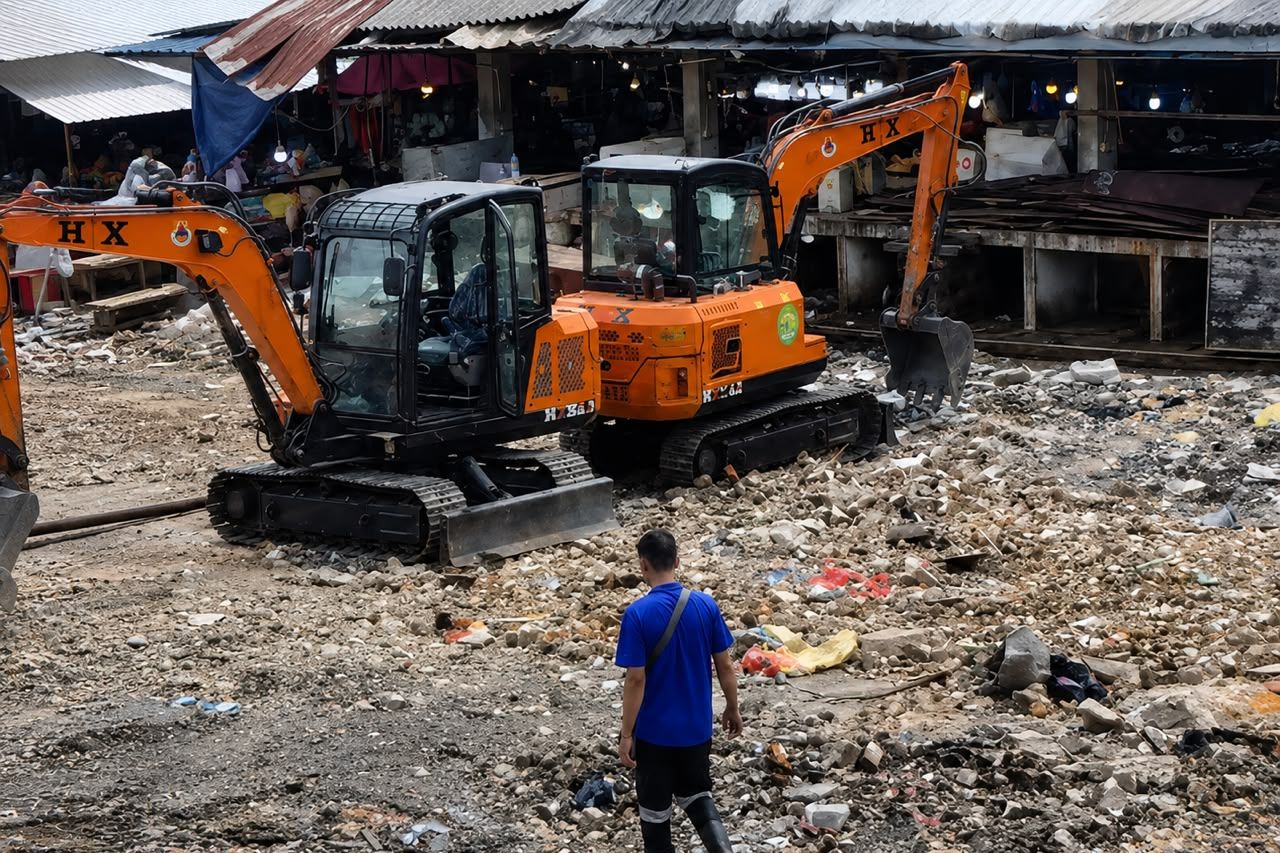 Pedagang Korban Kebakaran Pasar Sepinggan Menunggu Tempat Penampungan Sementara untuk Kembali Berjualan