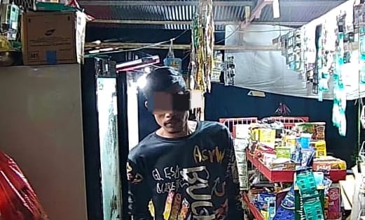 Maling Warung Kelontong di Paser Terekam CCTV, Gasak Uang Jutaan Rupiah