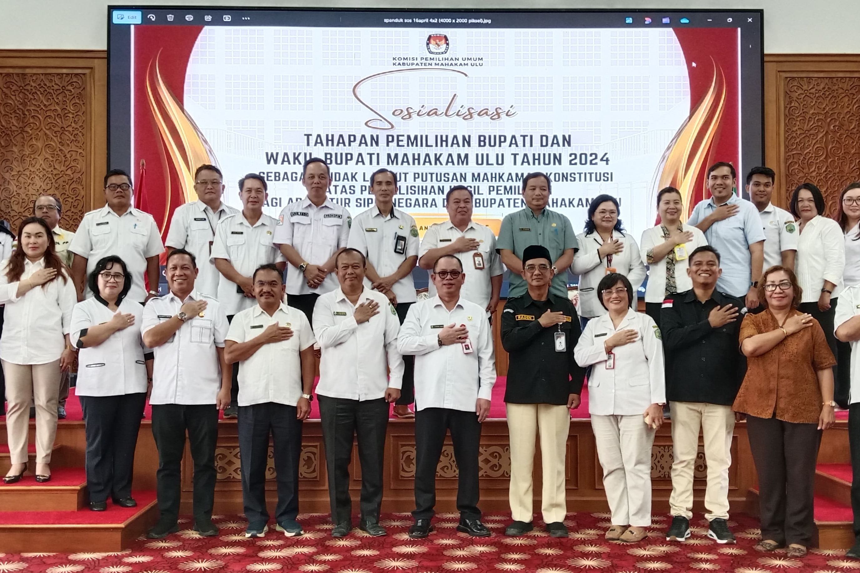 Bupati Mahulu Tegaskan Kesuksesan PSU Menjadi Tanggung Jawab Semua Komponen