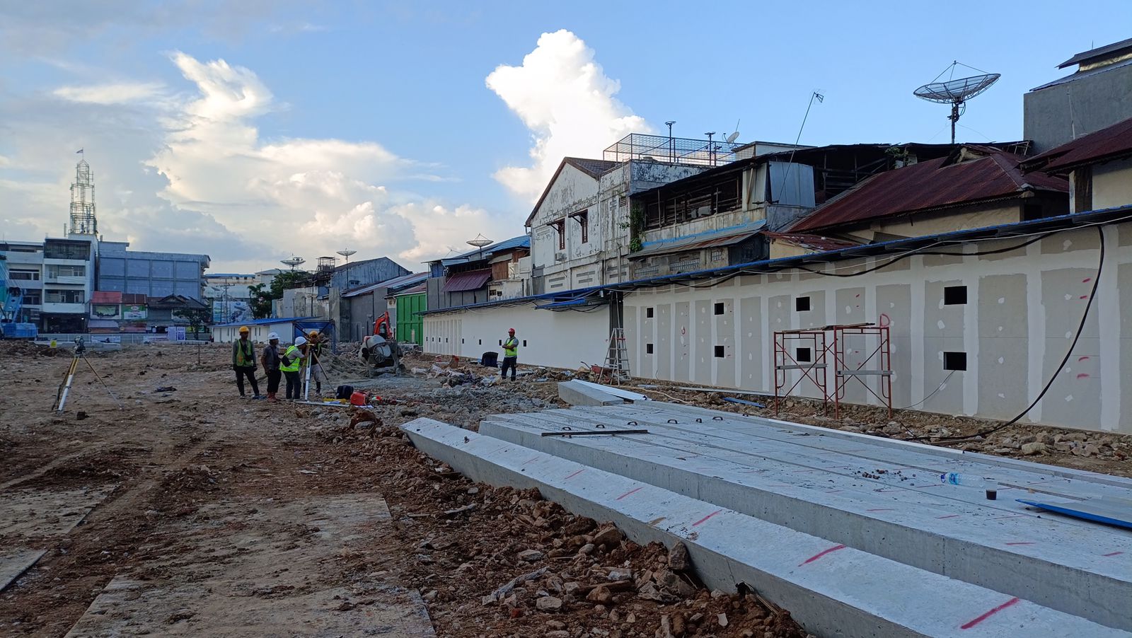 Update Progres Pembangunan Pasar Pagi Modern