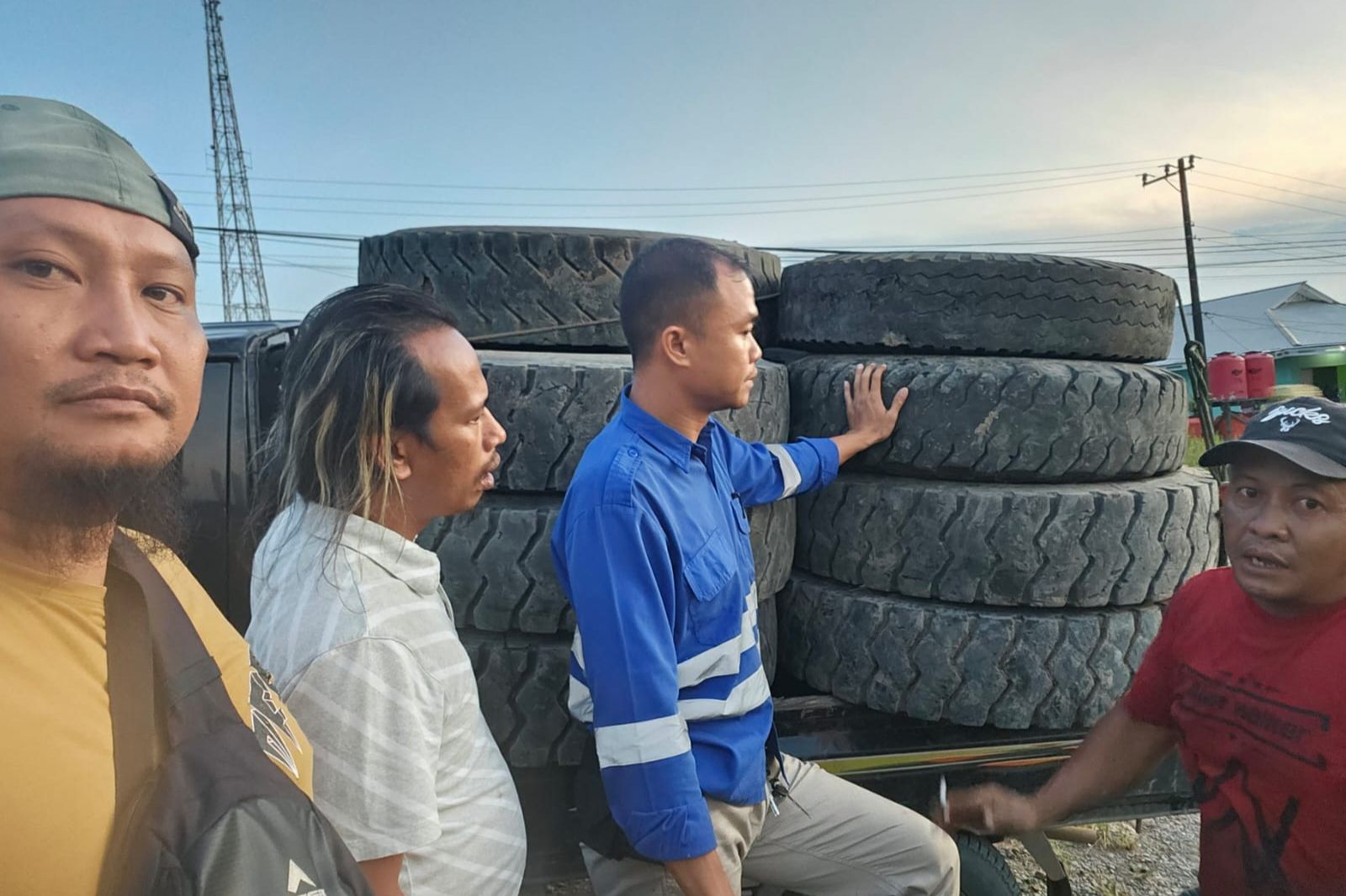 Komplotan Pencuri Tertangkap Berkat Rekaman CCTV, Gondol 13 Ban Truk dan Mobil di Loa Janan