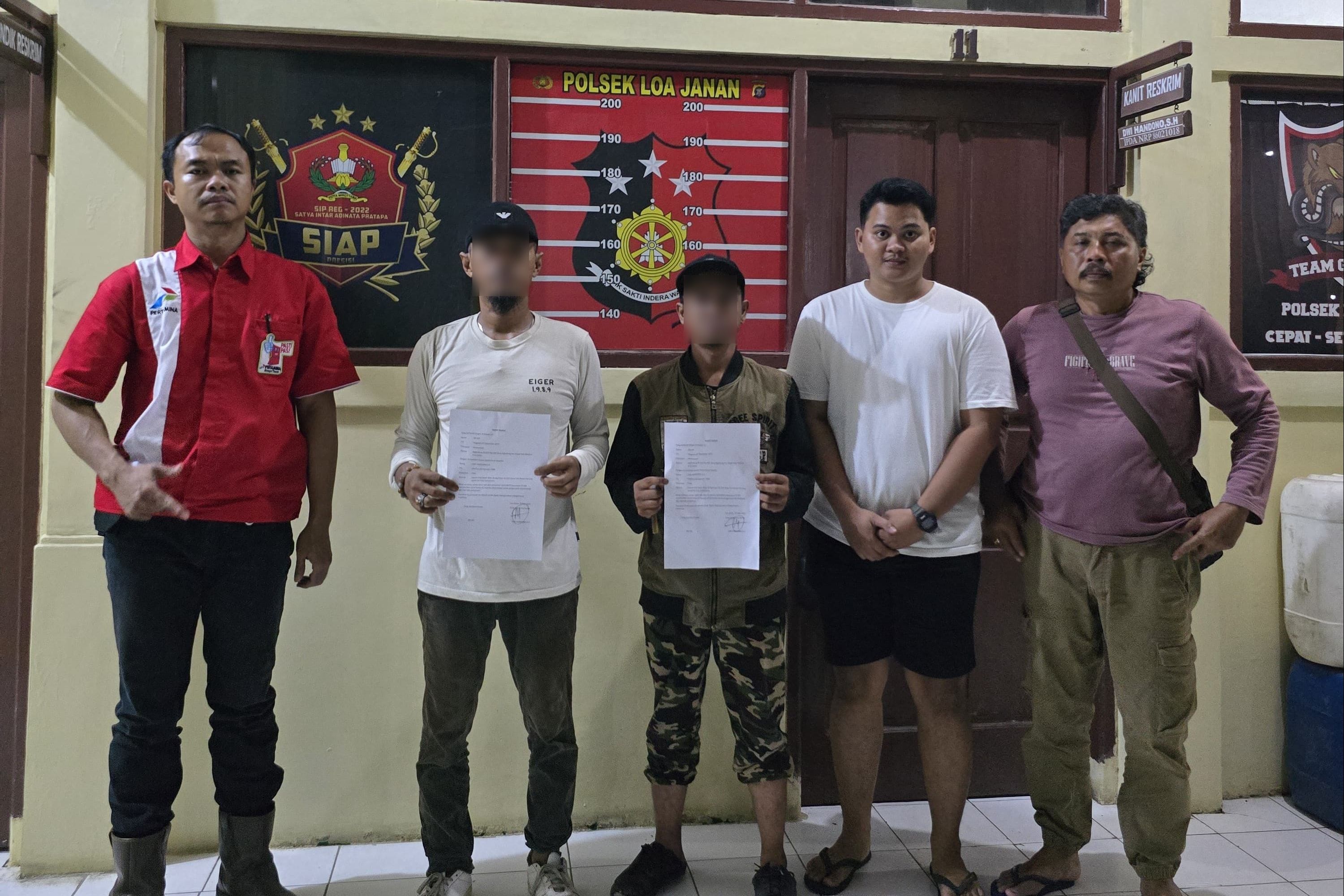 Preman Berkedok Ormas Diringkus Polisi di Loa Janan, Minta Jatah Uang Keamanan