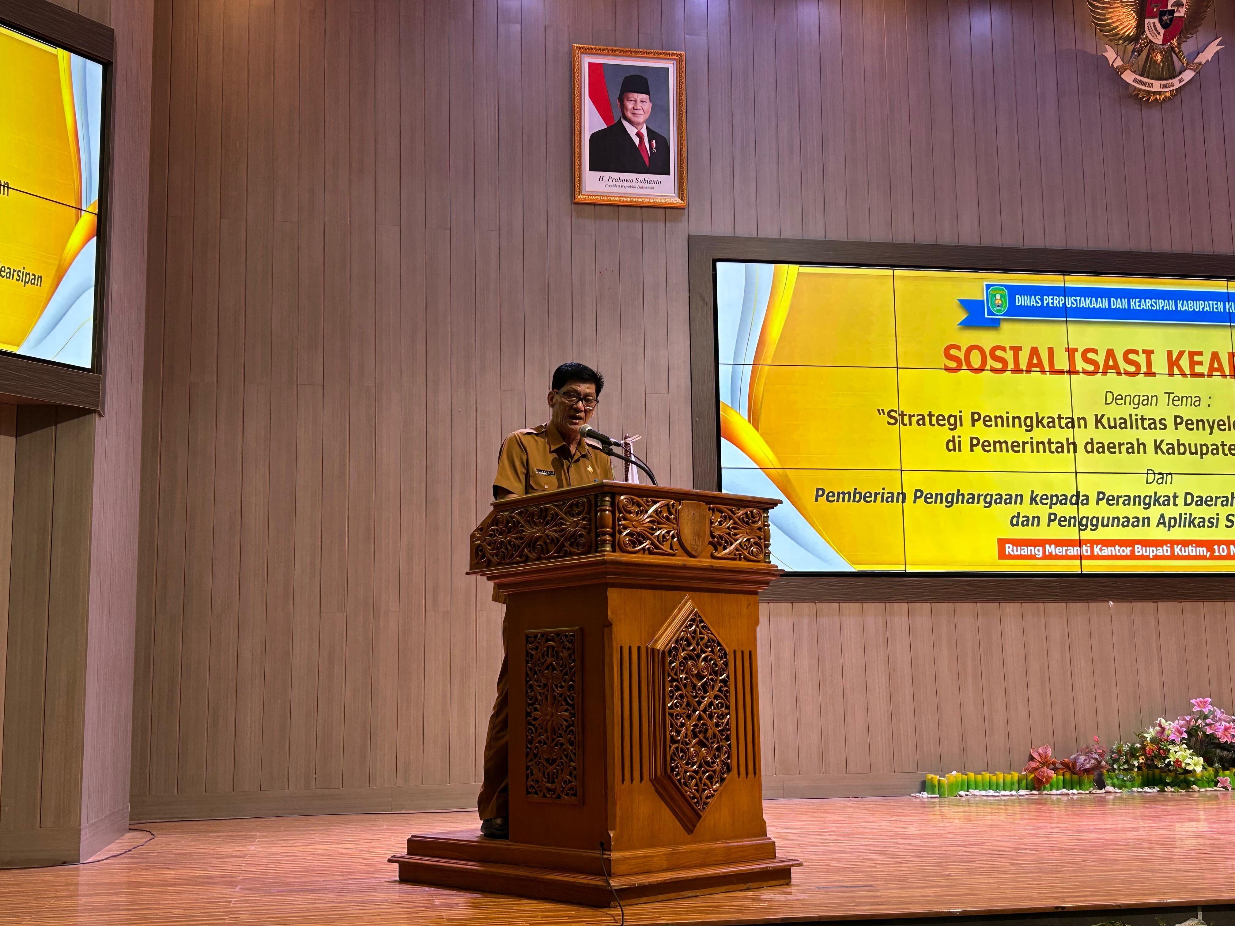 Kutim Dorong Optimalisasi Aplikasi Srikandi, Dukung Pengelolaan Arsip yang Akuntabel