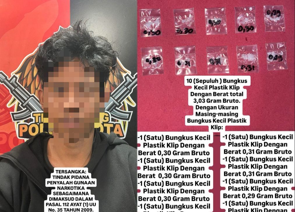 Kurir di Samarinda Simpan 3 Gram Sabu Dalam Bungkus Rokok Berhasil Diringkus Polisi