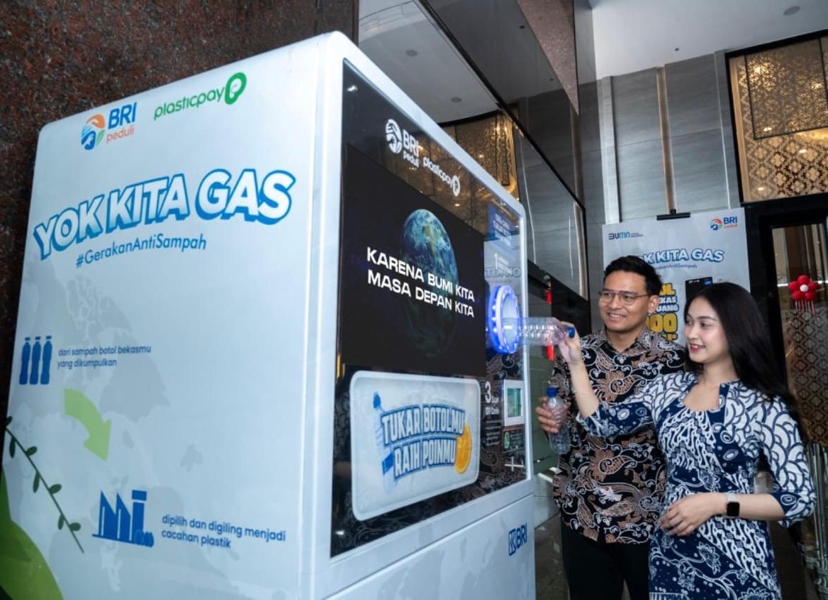 BRI Libatkan Pekerjanya Praktikan Zero Waste to Landfill, Setor Sampah Botol Plastik Dapat Reward