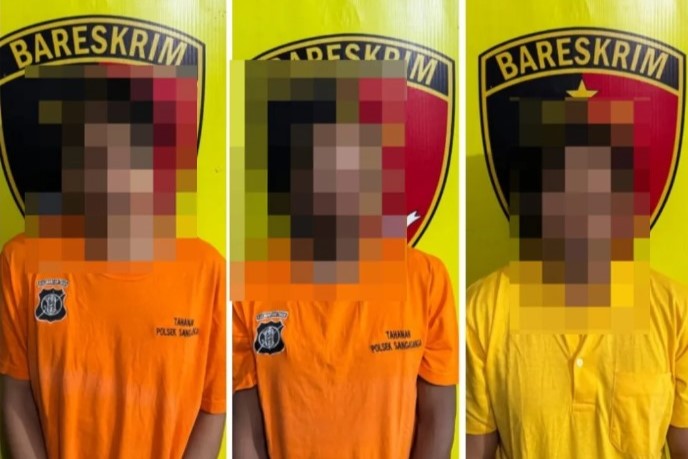 3 Pria Tertangkap Basah Curi Pipa Pertamina di Sumur LSE 1080 Sanga Sanga