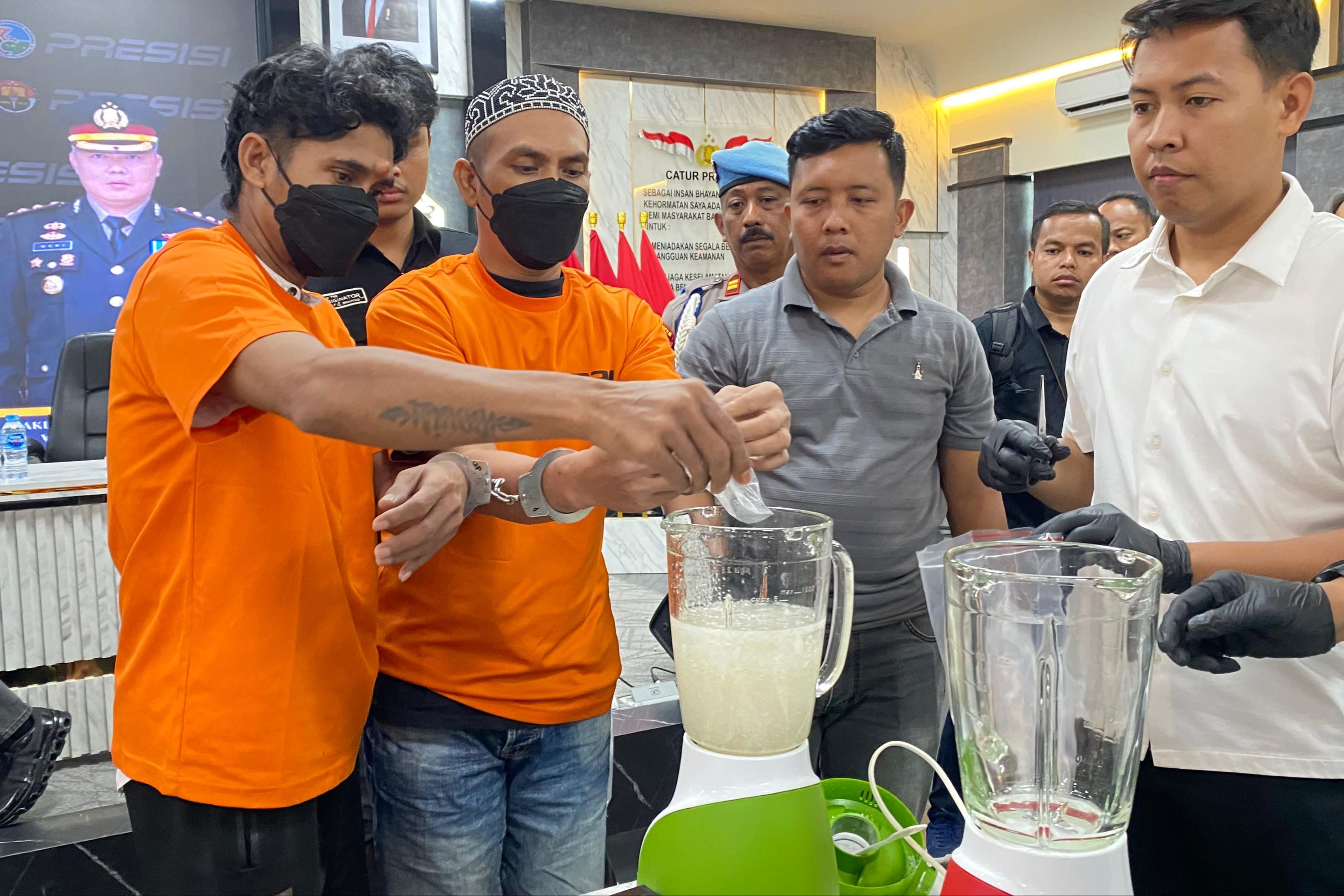 Polresta Samarinda Musnahkan 2 Kilogram Sabu Hasil Pengungkapan Sepanjang Agustus 2025