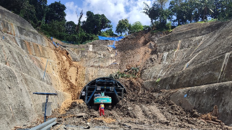 Sisi Inlet Terowongan Samarinda Longsor: Dewan Akan Panggil Kontraktor, PUPR Ubah Struktur Dinding