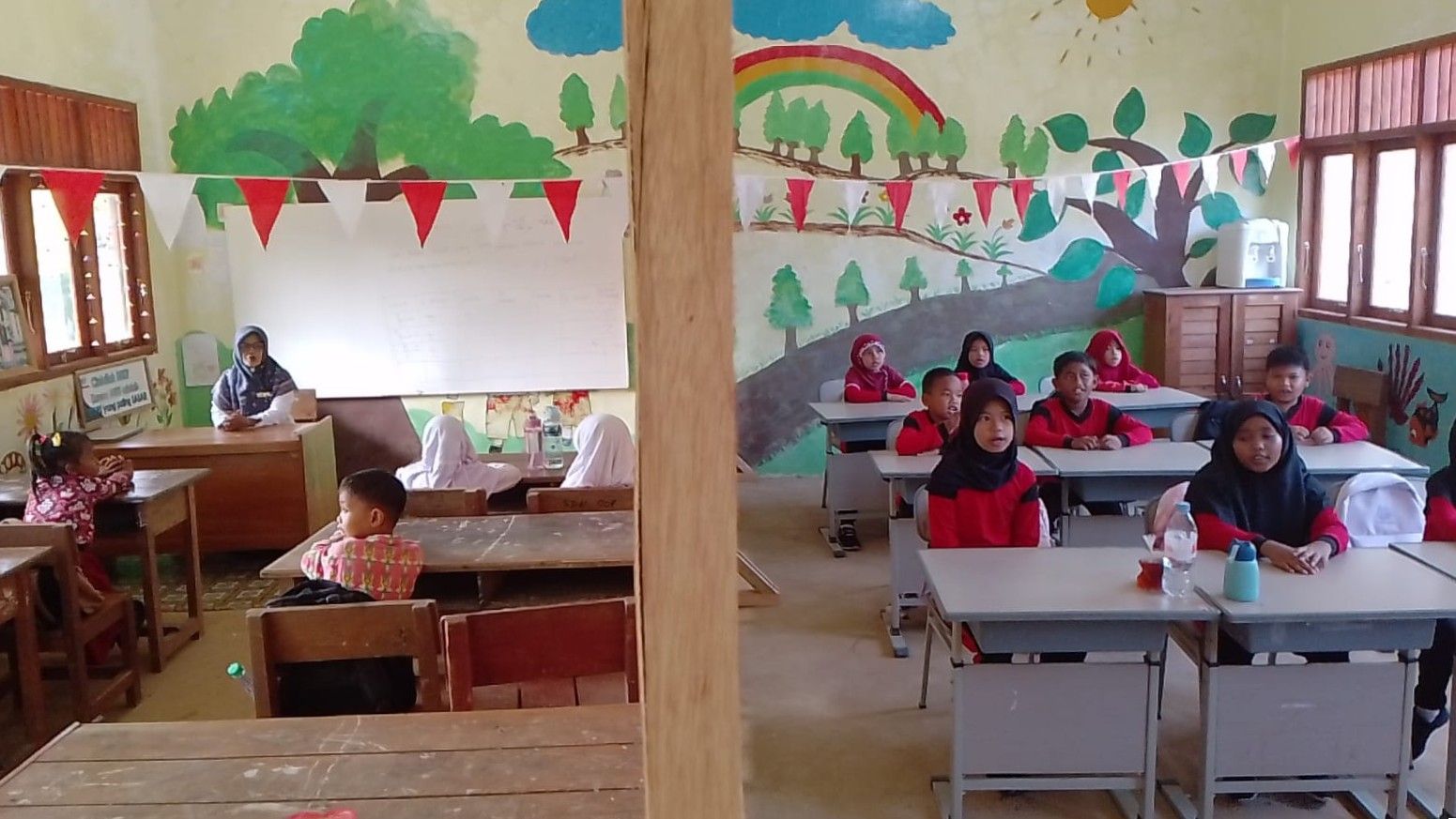 Ruang Kelas SDN 021 Kuaro Disekat Kayu akibat Terbakar, Disdikbud Paser Masih Usulkan Perbaikan