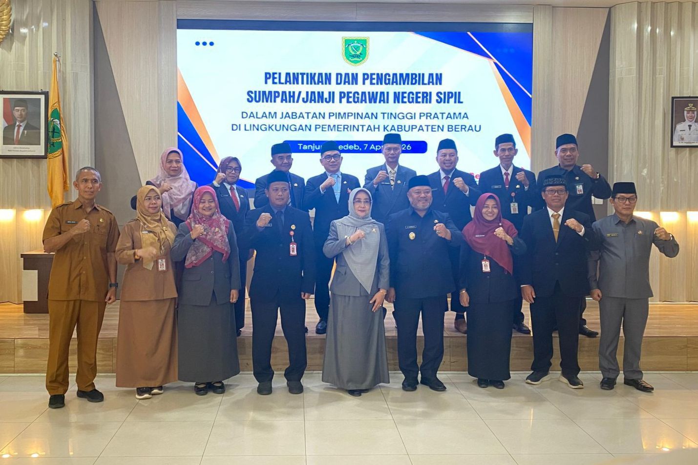 Lantik 11 Pejabat Eselon II, Bupati Berau Ingatkan Pengawasan Masyarakat Semakin Kritis