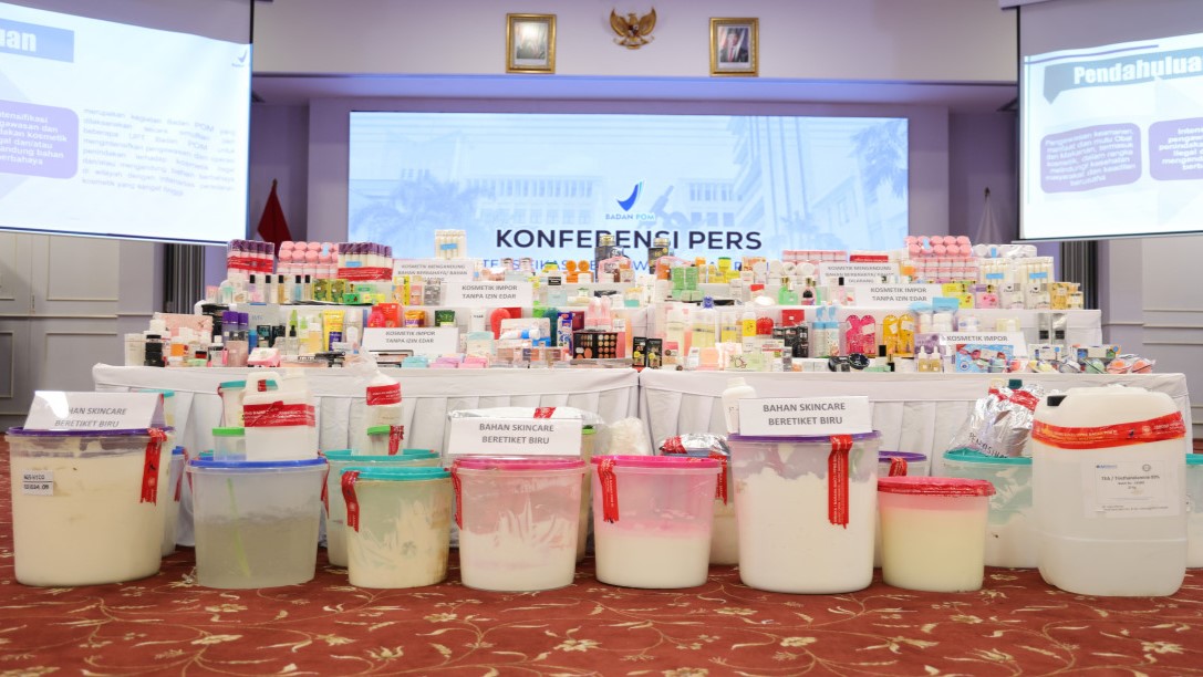 BPOM Bongkar Peredaran Kosmetik Ilegal Rp31,7 Miliar, Naik 10 Kali Lipat dari Tahun Lalu
