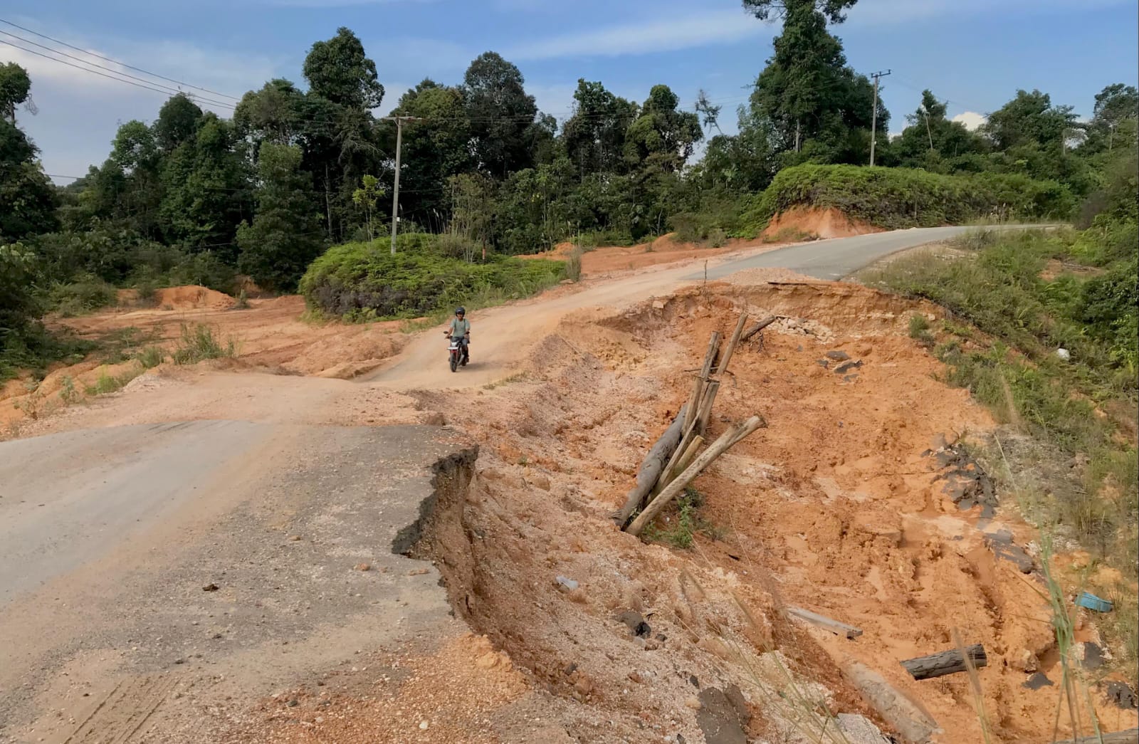 3 Kampung Terancam Terisolasi, Wabup Berau Dorong Penanganan Jalan Longsor
