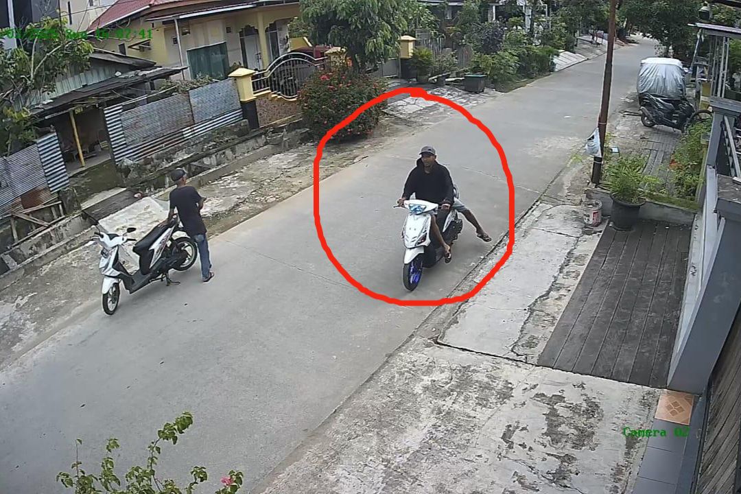 Pelaku Curanmor di Samarinda Ditangkap Berkat Rekaman CCTV, Motor Sudah Dipreteli