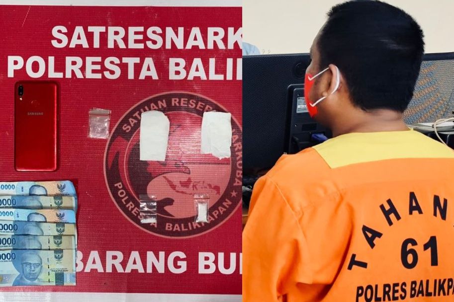 Residivis Kembali Edarkan Sabu, Gunakan Modus Transaksi Jalanan di Balikpapan Tengah