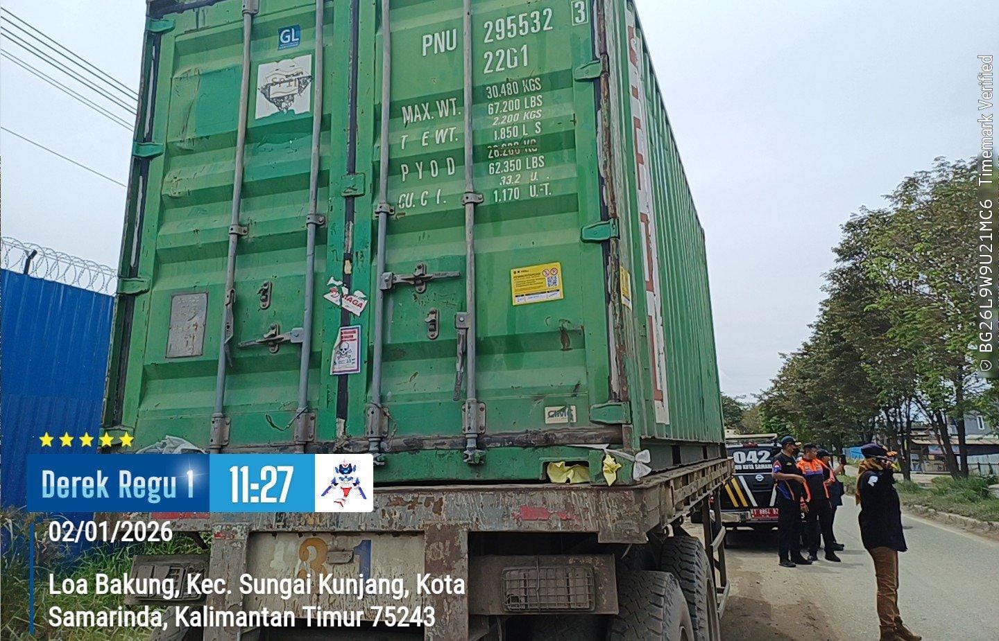 Bahayakan Pengendara Karena Parkir Sembarangan, Dishub Samarinda Tertibkan Kontainer di Ringroad I