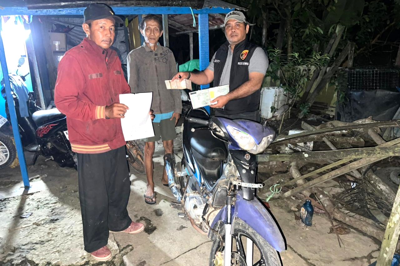 Berburu hingga Anggana, Polsek Jempang Temukan Motor Pedagang Keliling yang Dilaporkan Hilang