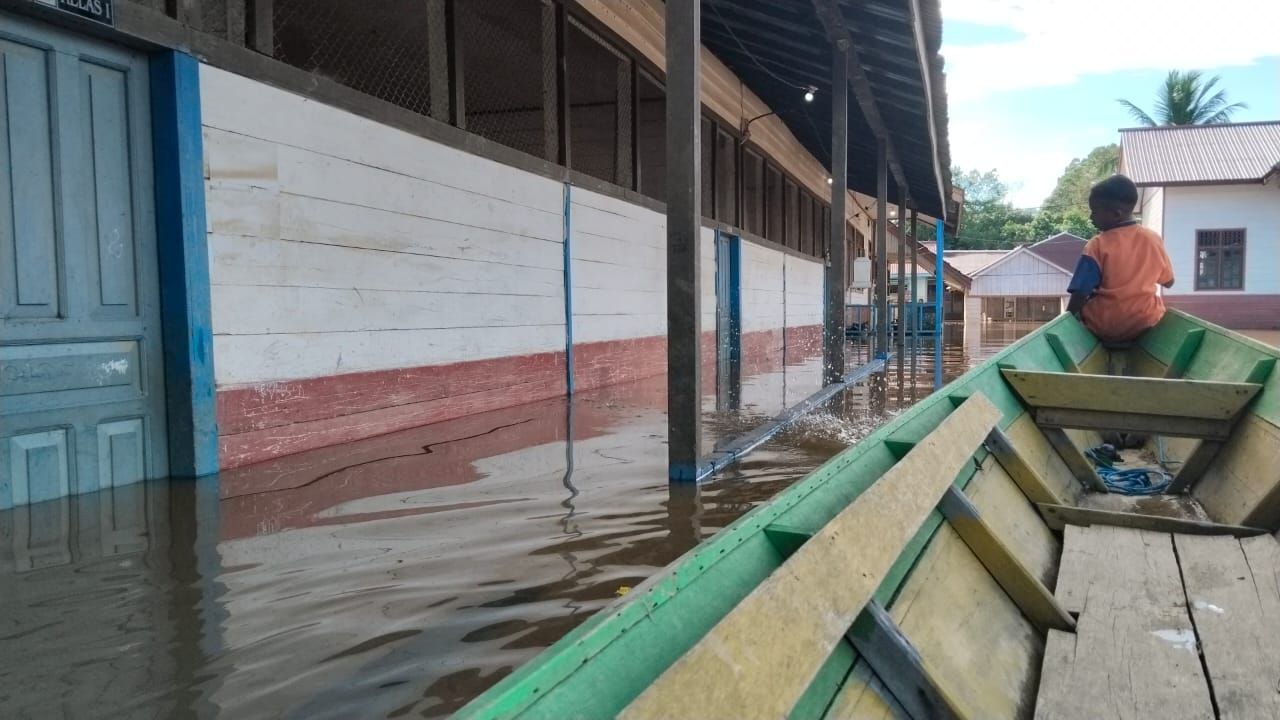 Lagi, Banjir Melanda Mahulu, Rumah Hingga Sekolah dan Tempat Ibadah Ikut Terendam