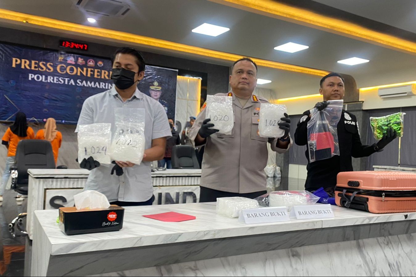 Polresta Samarinda Ungkap Jaringan Narkoba Lintas Provinsi, Sita 7,1 Kg Sabu dan 4 Tersangka