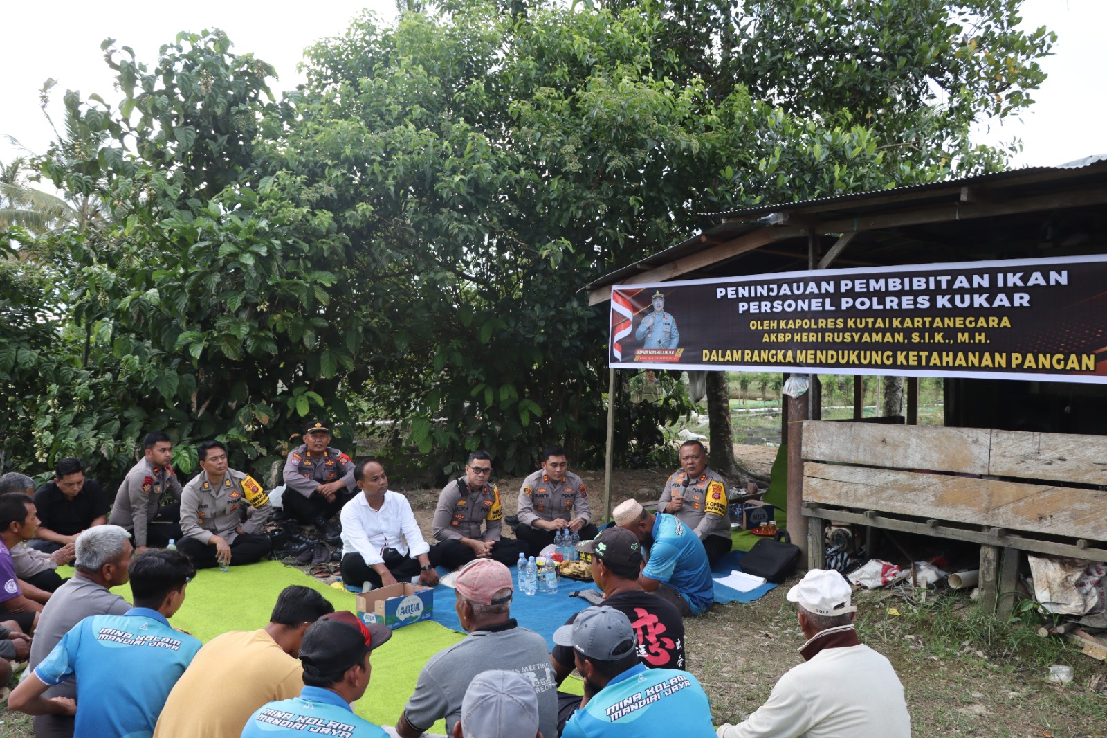 Kapolres Kukar Berkomitmen Membantu Ketahanan Pangan di Kukar