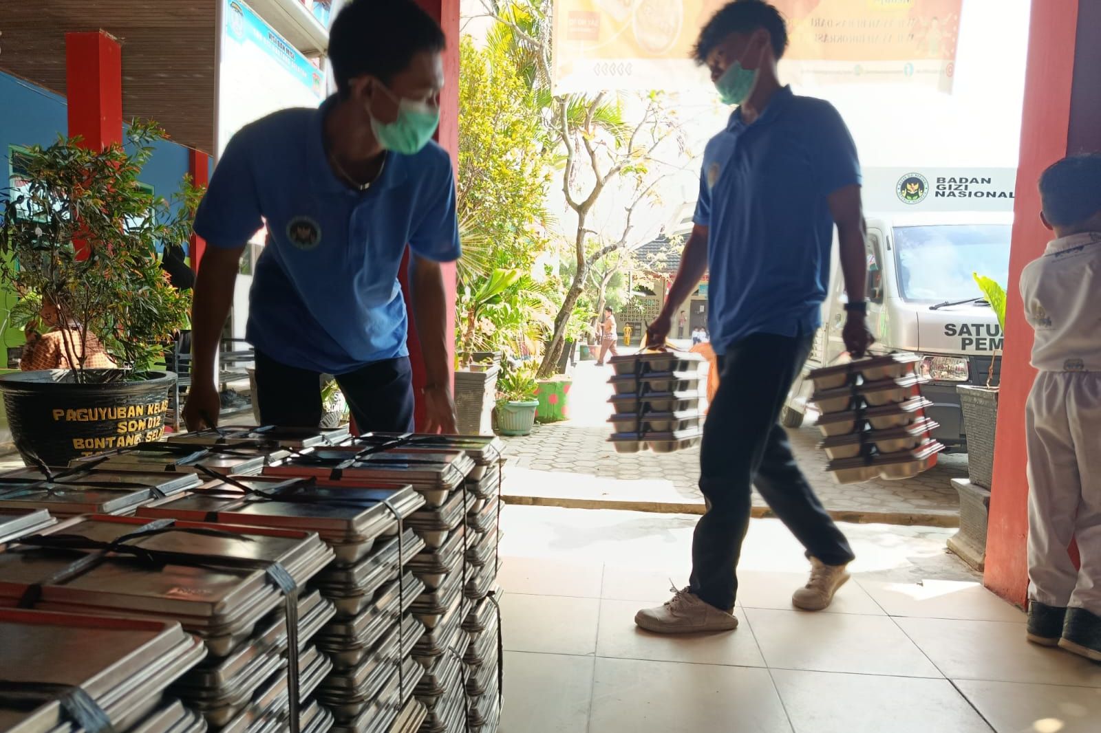 Sekolah di Bontang kembali Normal, Distribusi MBG Kembali Jalan