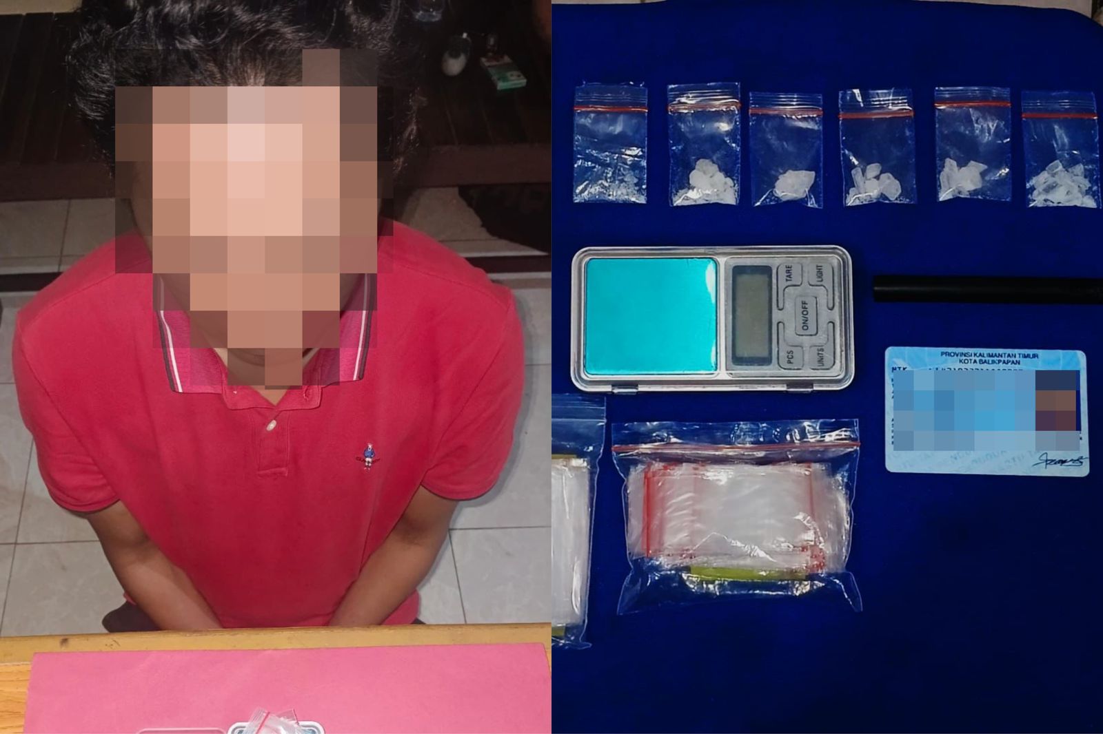 Gerebek Lokasi Transaksi Narkoba di Balikpapan, Seorang Pria Digelandang Polisi karena Miliki 5 Gram Sabu