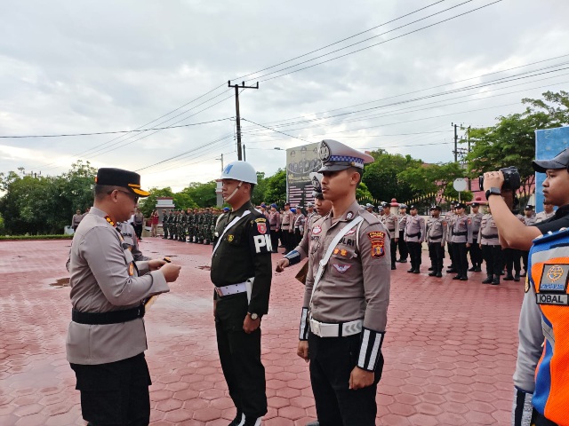 Operasi Lilin 2025 Dimulai, Polres Bontang Siagakan 447 Personel Gabungan