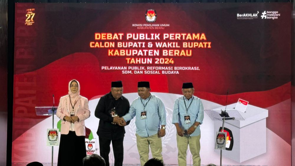 Debat Ke2 Pilkada Berau 2024, Usung Tema Ekonomi Infrastruktur dan lingkungan