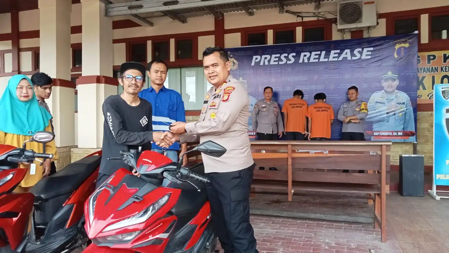 Kasusnya Terungkap, Motor Hasil Curian Dikembalikan ke Pemiliknya