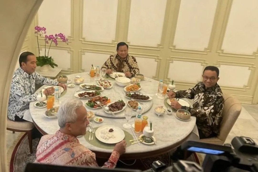 Jokowi Kumpulkan Tiga Bakal Capres di Istana Negara